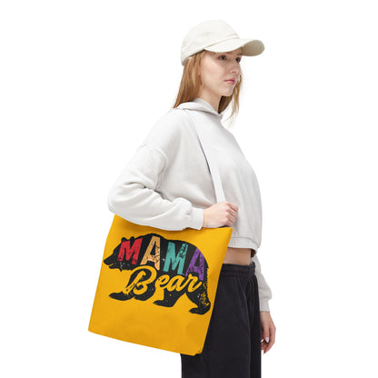Mama Bear Tote Bag - Colorful & Fun Gift for Moms - Great for Mother's Day