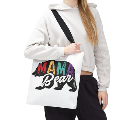 Colorful Mama Bear Tote Bag for Moms - Perfect for Mother's Day, Gifts & Everyday Use