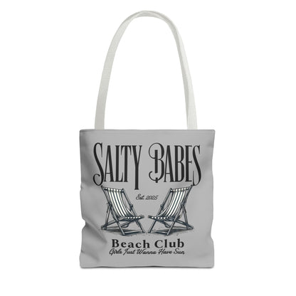 Salty Babes Beach Club Tote Bag – Perfect for Sun-Loving Women