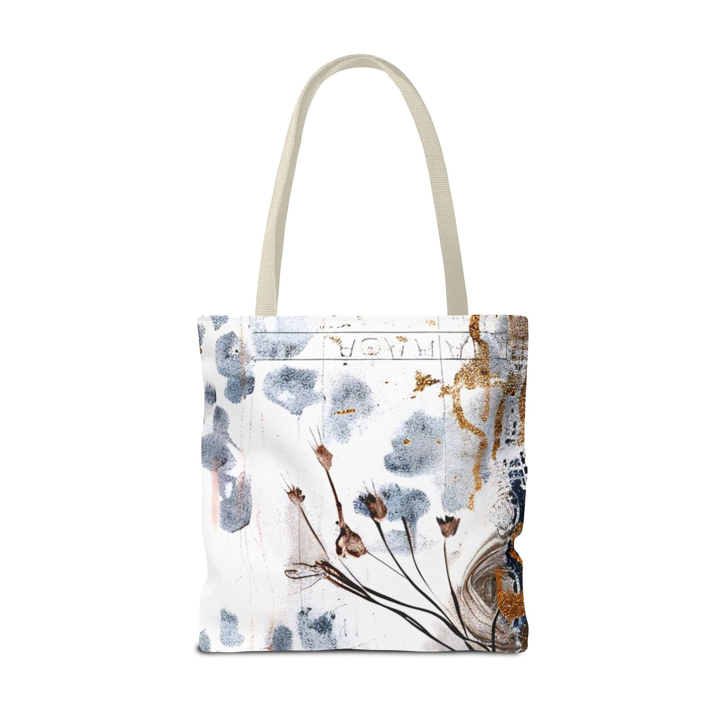Floral Art Tote Bag - Daisies, Animal and Denim Print Stylish & Functional for Everyday Use