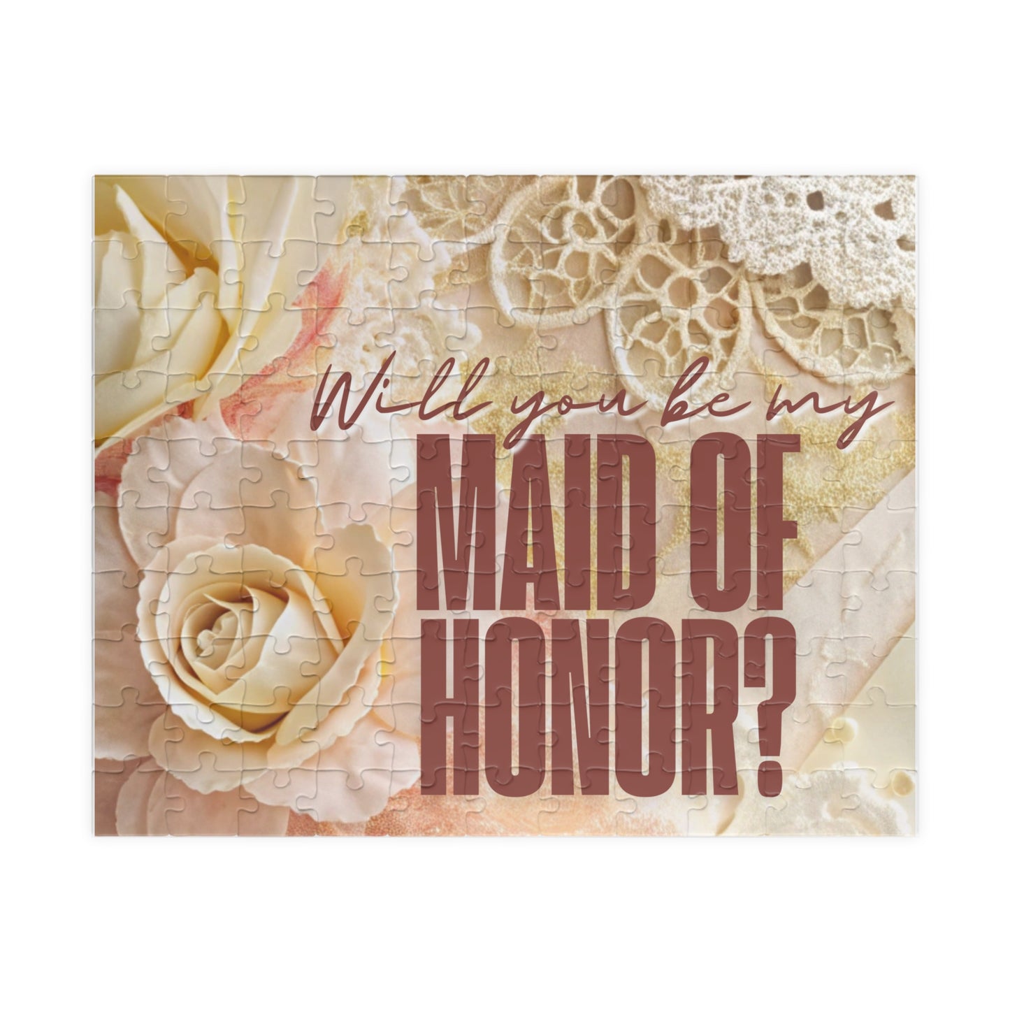 Will You Be My Maid of Honor Puzzle | Maid of Honor Proposal | Bridal Party Proposal Gift | Wedding Asking Puzzle