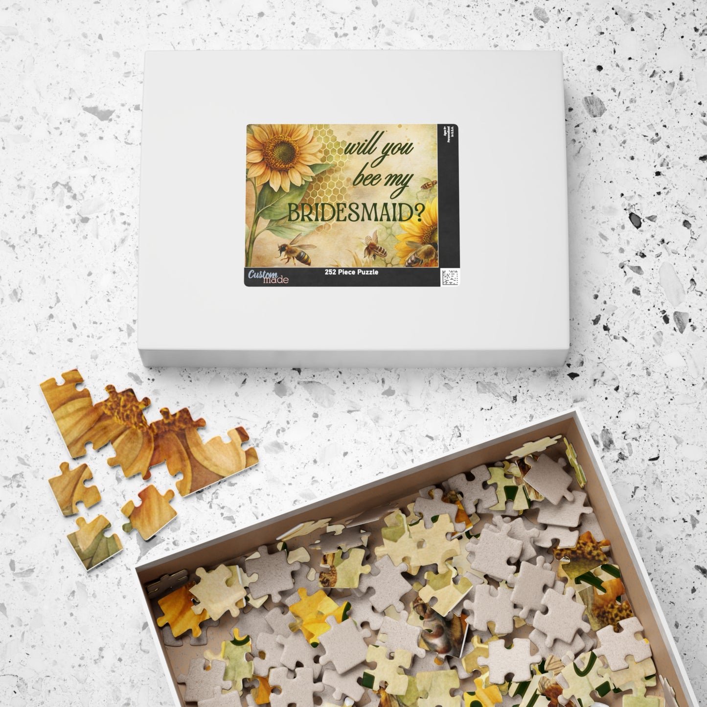 Will You Be My Bridesmaid Puzzle | Will you BEE My Bridesmaid Proposal | Bridal Party Proposal Gift | Wedding Asking Puzzle