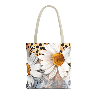 Floral Art Tote Bag - Daisies, Animal and Denim Print Stylish & Functional for Everyday Use