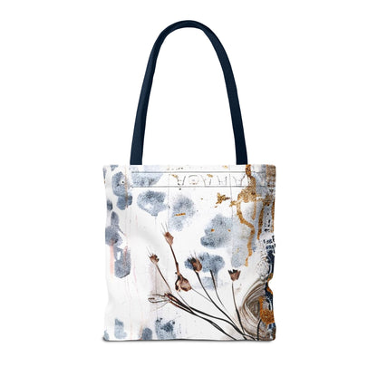 Floral Art Tote Bag - Daisies, Animal and Denim Print Stylish & Functional for Everyday Use