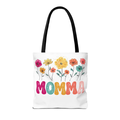 Colorful Floral Momma Tote Bag - Perfect Gift for Mother's Day & Everyday Use