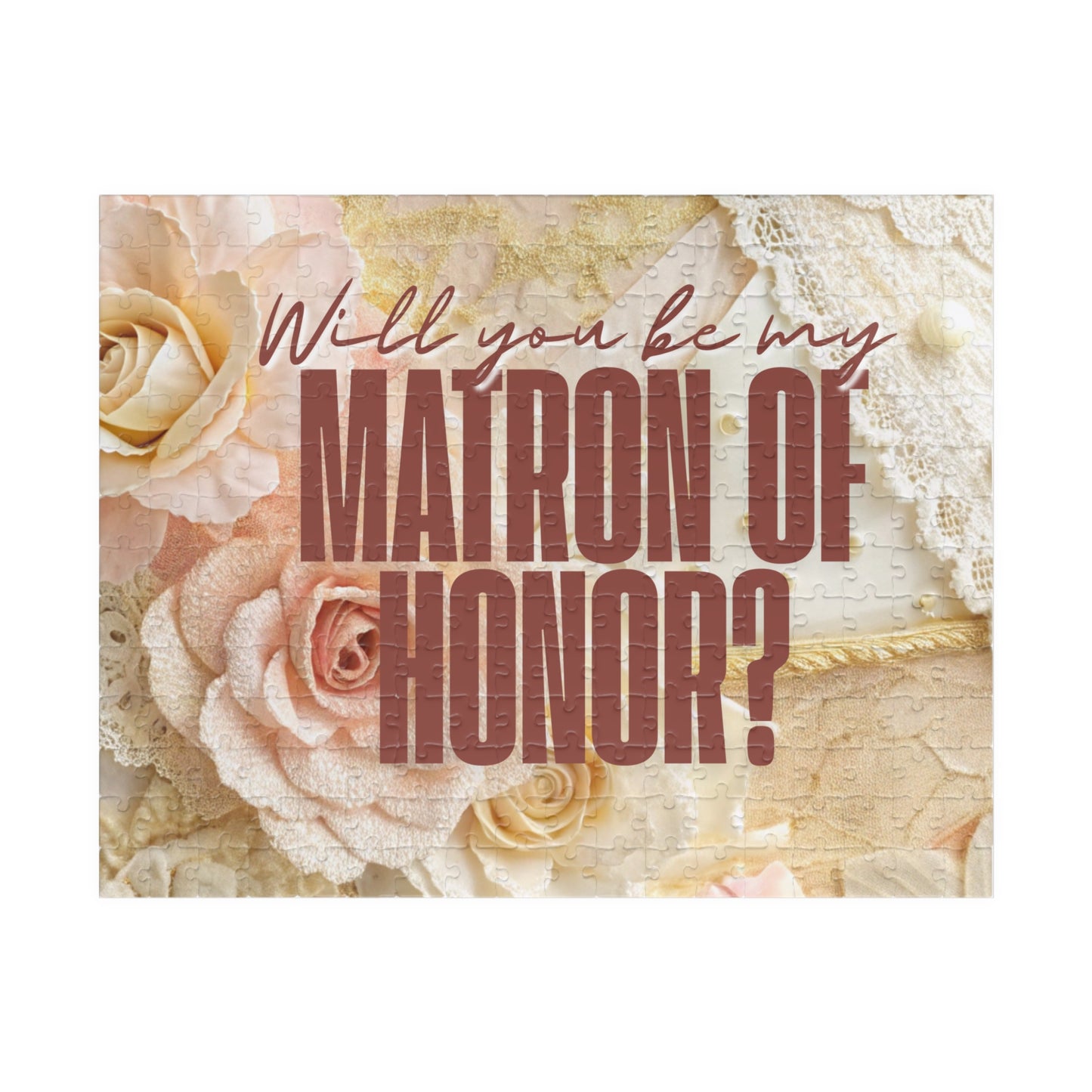 Will You Be My Matron of Honor Puzzle | Matron of Honor Proposal | Bridal Party Proposal Gift | Wedding Asking Puzzle