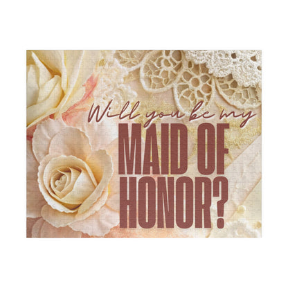 Will You Be My Maid of Honor Puzzle | Maid of Honor Proposal | Bridal Party Proposal Gift | Wedding Asking Puzzle