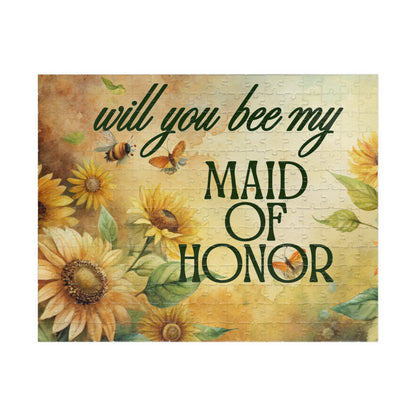 Will You Be My Maid of Honor Puzzle | Will you BEE My Maid of Honor Proposal | Bridal Party Proposal Gift | Wedding Asking Puzzle