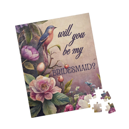 Bridesmaid Puzzle Proposal Gift – Will you be my Bridesmaid? | Floral Bridal Party Reveal Keepsake | Wedding Proposal Idea