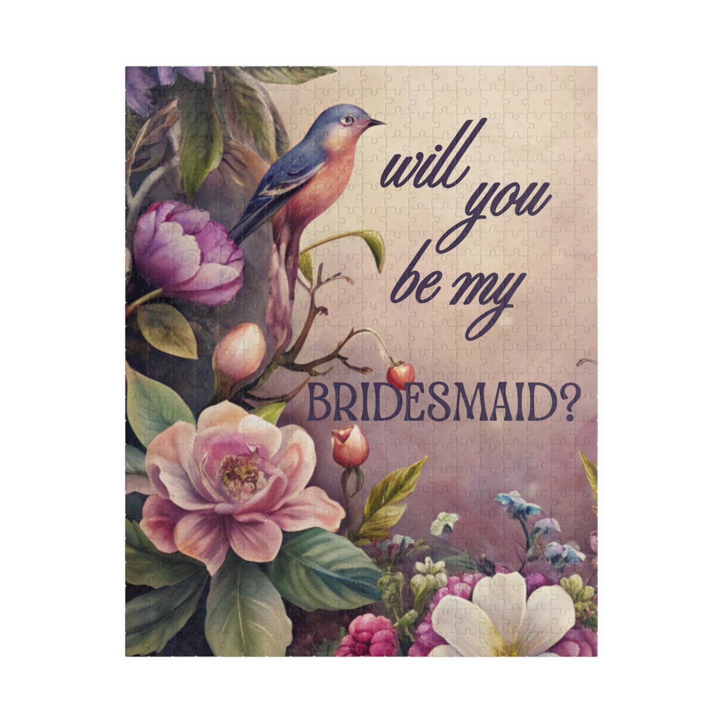 Bridesmaid Puzzle Proposal Gift – Will you be my Bridesmaid? | Floral Bridal Party Reveal Keepsake | Wedding Proposal Idea