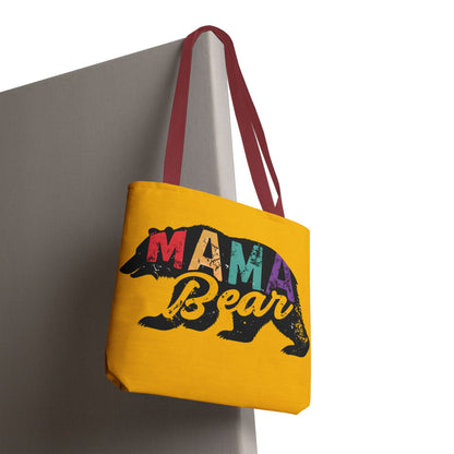 Mama Bear Tote Bag - Colorful & Fun Gift for Moms - Great for Mother's Day