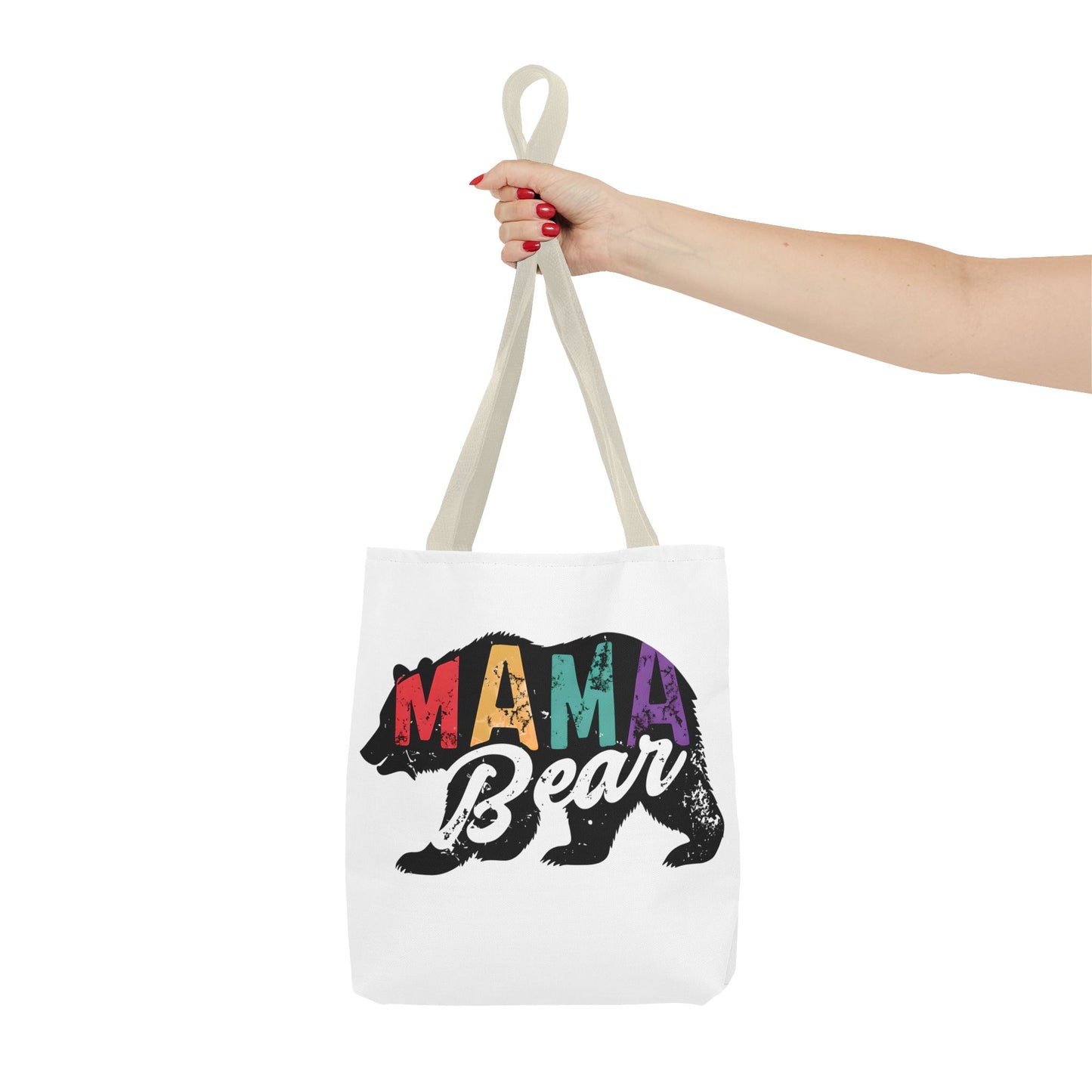 Colorful Mama Bear Tote Bag for Moms - Perfect for Mother's Day, Gifts & Everyday Use