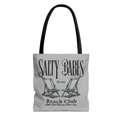 Salty Babes Beach Club Tote Bag – Perfect for Sun-Loving Women