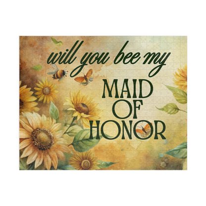 Will You Be My Maid of Honor Puzzle | Will you BEE My Maid of Honor Proposal | Bridal Party Proposal Gift | Wedding Asking Puzzle