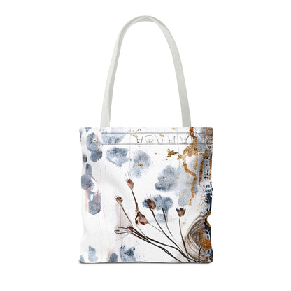 Floral Art Tote Bag - Daisies, Animal and Denim Print Stylish & Functional for Everyday Use