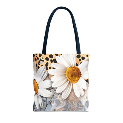 Floral Art Tote Bag - Daisies, Animal and Denim Print Stylish & Functional for Everyday Use