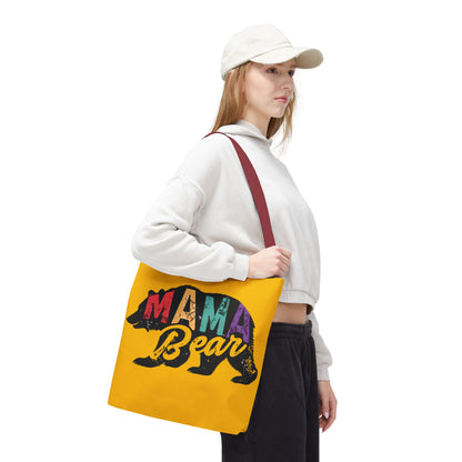 Mama Bear Tote Bag - Colorful & Fun Gift for Moms - Great for Mother's Day