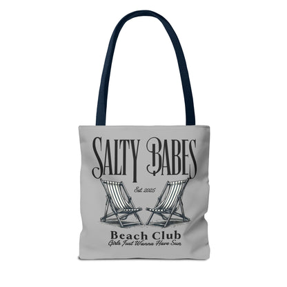 Salty Babes Beach Club Tote Bag – Perfect for Sun-Loving Women