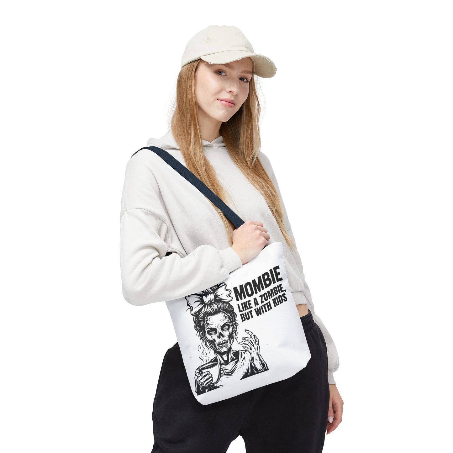 Funny "Mombiel Like a Zombie, but with Kids" Tote Bag - Perfect for Moms and Mother's Day Gift Ideas