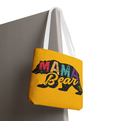 Mama Bear Tote Bag - Colorful & Fun Gift for Moms - Great for Mother's Day