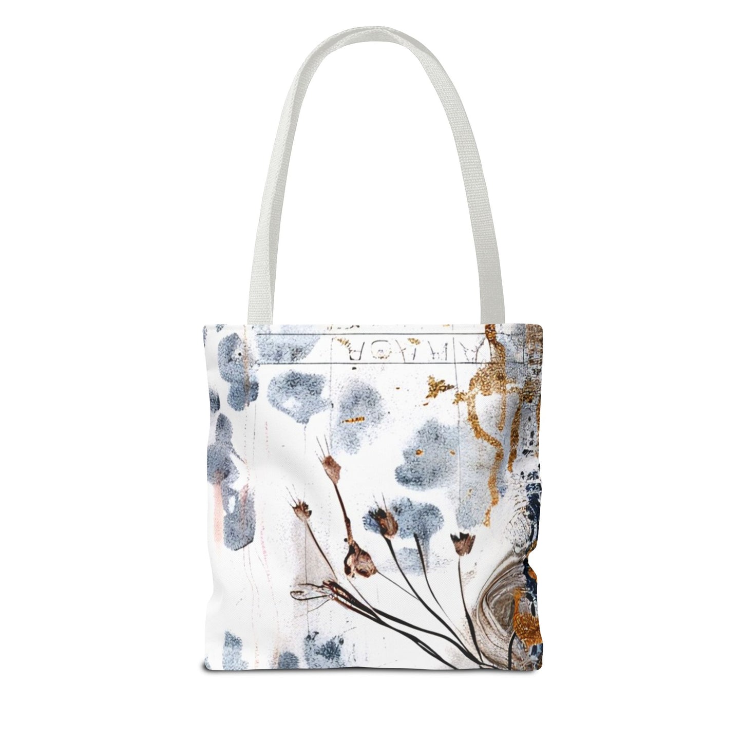 Floral Art Tote Bag - Daisies, Animal and Denim Print Stylish & Functional for Everyday Use