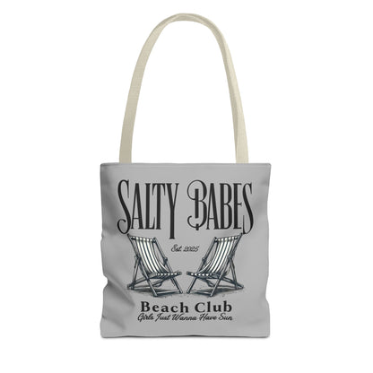 Salty Babes Beach Club Tote Bag – Perfect for Sun-Loving Women
