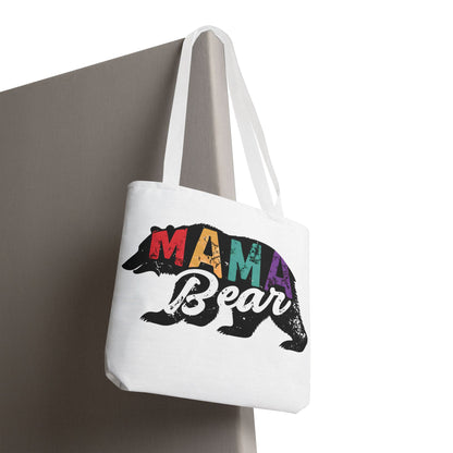 Colorful Mama Bear Tote Bag for Moms - Perfect for Mother's Day, Gifts & Everyday Use