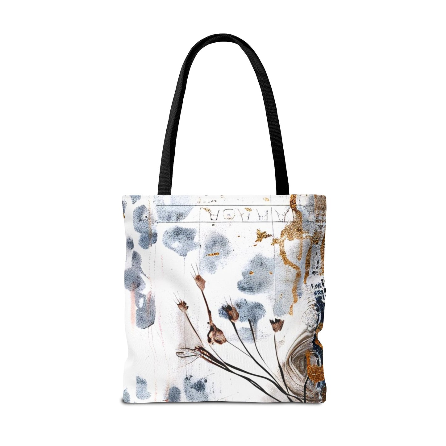 Floral Art Tote Bag - Daisies, Animal and Denim Print Stylish & Functional for Everyday Use
