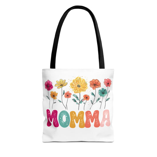 Colorful Floral Momma Tote Bag - Perfect Gift for Mother's Day & Everyday Use