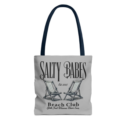 Salty Babes Beach Club Tote Bag – Perfect for Sun-Loving Women