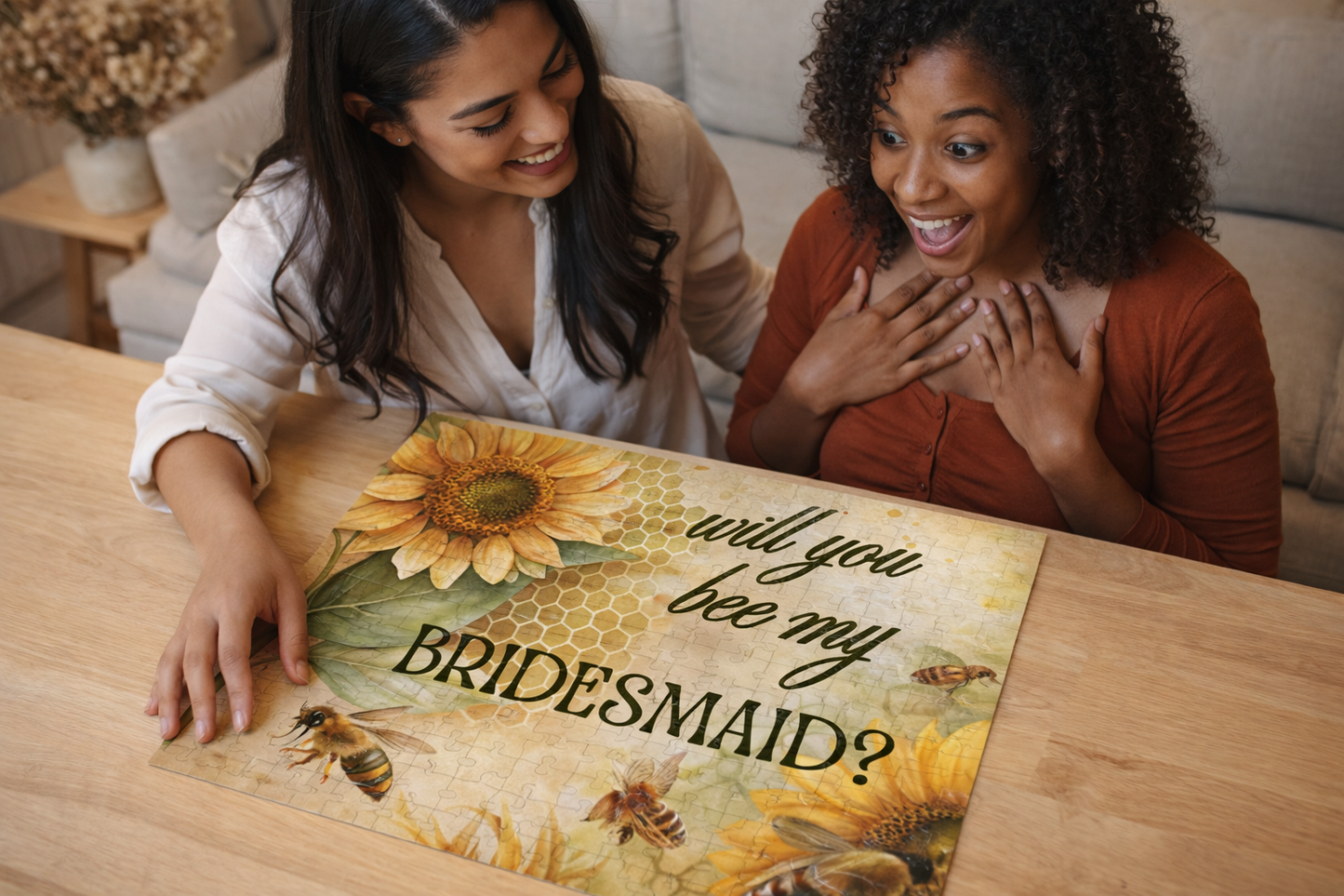 Will You Be My Bridesmaid Puzzle | Will you BEE My Bridesmaid Proposal | Bridal Party Proposal Gift | Wedding Asking Puzzle
