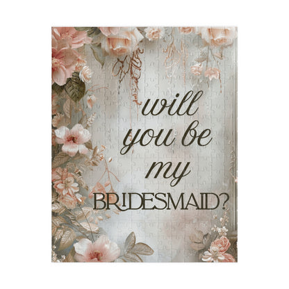 Bridesmaid Puzzle Proposal Gift – Will you be my Bridesmaid? | Floral Bridal Party Reveal Keepsake | Wedding Proposal Idea