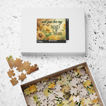 Will You Be My Maid of Honor Puzzle | Will you BEE My Maid of Honor Proposal | Bridal Party Proposal Gift | Wedding Asking Puzzle