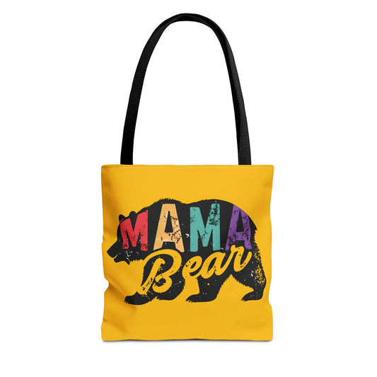 Mama Bear Tote Bag - Colorful & Fun Gift for Moms - Great for Mother's Day