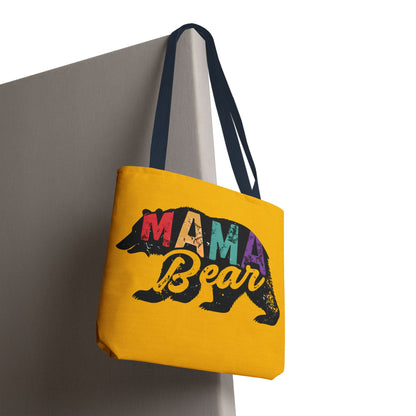 Mama Bear Tote Bag - Colorful & Fun Gift for Moms - Great for Mother's Day