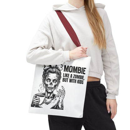 Funny "Mombiel Like a Zombie, but with Kids" Tote Bag - Perfect for Moms and Mother's Day Gift Ideas