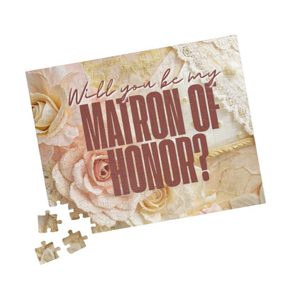Will You Be My Matron of Honor Puzzle | Matron of Honor Proposal | Bridal Party Proposal Gift | Wedding Asking Puzzle