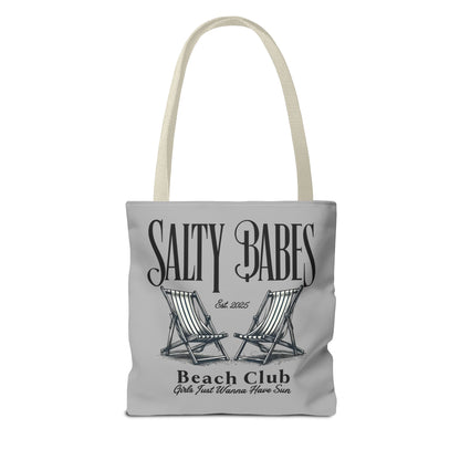 Salty Babes Beach Club Tote Bag – Perfect for Sun-Loving Women