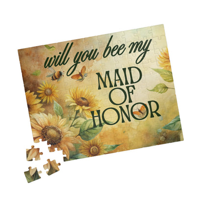 Will You Be My Maid of Honor Puzzle | Will you BEE My Maid of Honor Proposal | Bridal Party Proposal Gift | Wedding Asking Puzzle
