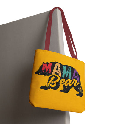 Mama Bear Tote Bag - Colorful & Fun Gift for Moms - Great for Mother's Day