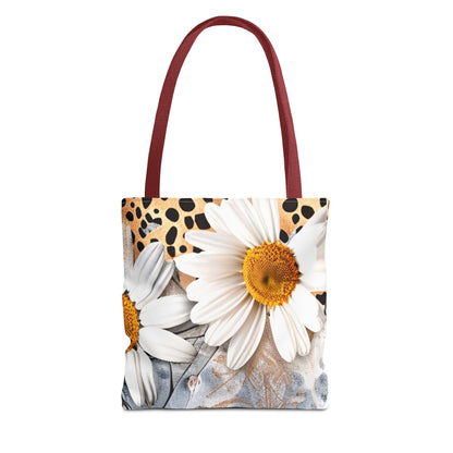 Floral Art Tote Bag - Daisies, Animal and Denim Print Stylish & Functional for Everyday Use