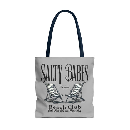 Salty Babes Beach Club Tote Bag – Perfect for Sun-Loving Women
