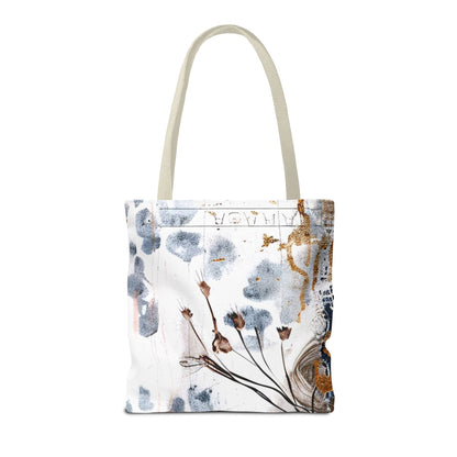 Floral Art Tote Bag - Daisies, Animal and Denim Print Stylish & Functional for Everyday Use