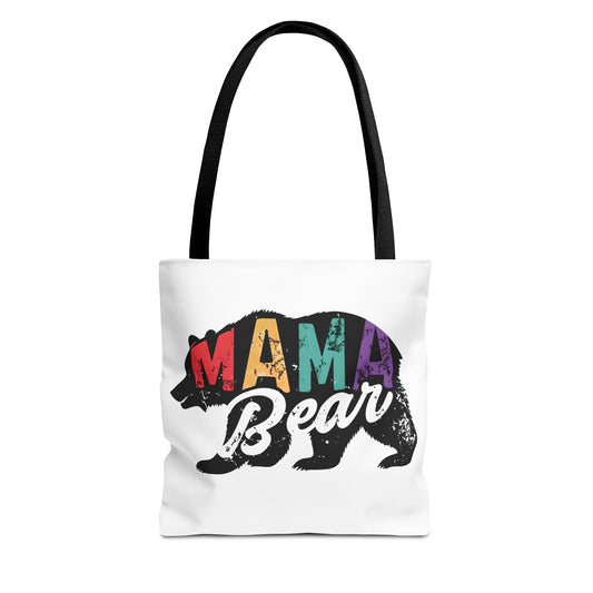 Colorful Mama Bear Tote Bag for Moms - Perfect for Mother's Day, Gifts & Everyday Use