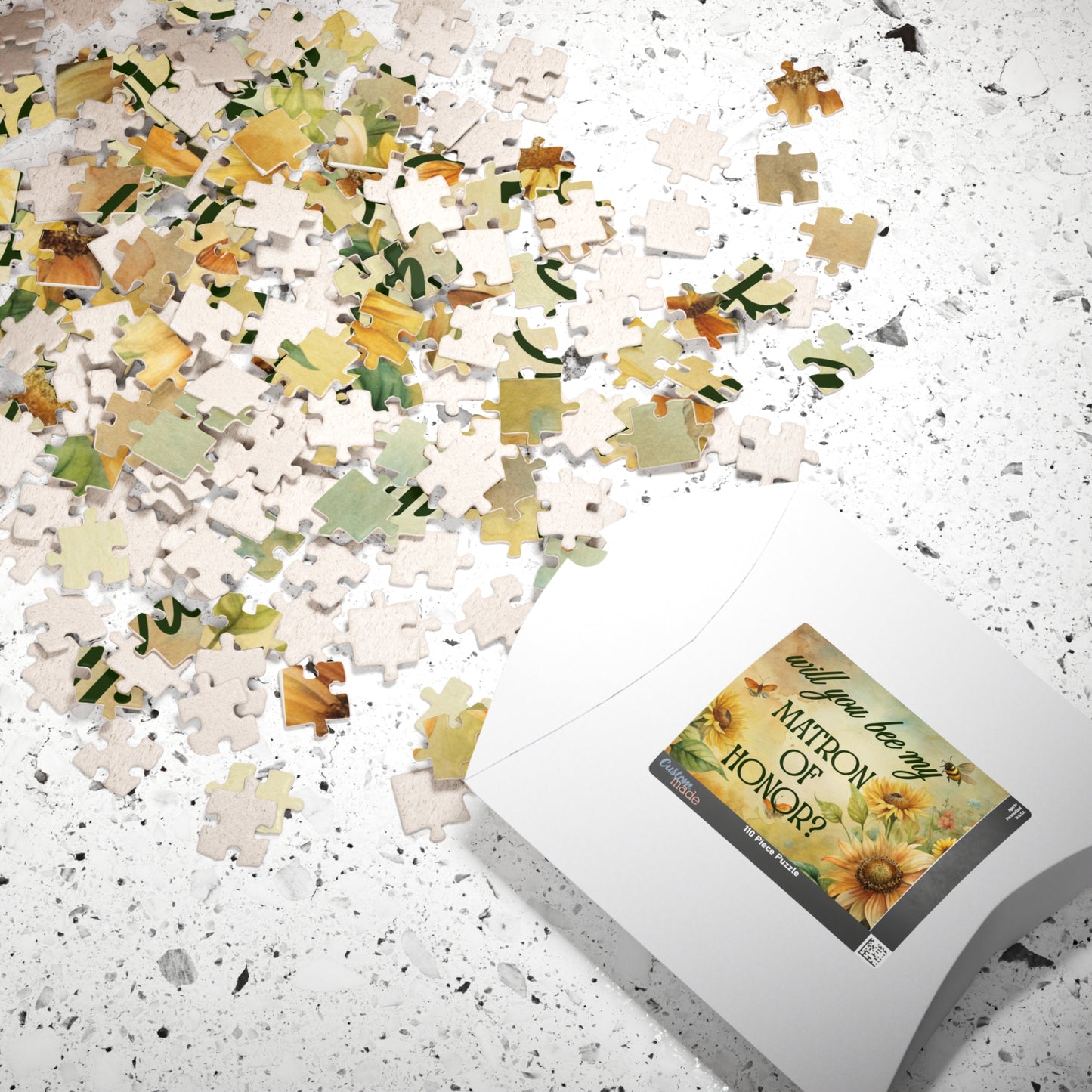 Will You Be My Matron of Honor Puzzle | Will you BEE My Matron of Honor Proposal | Bridal Party Proposal Gift | Wedding Asking Puzzle