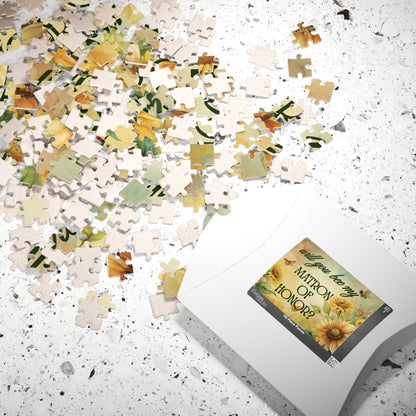 Will You Be My Matron of Honor Puzzle | Will you BEE My Matron of Honor Proposal | Bridal Party Proposal Gift | Wedding Asking Puzzle