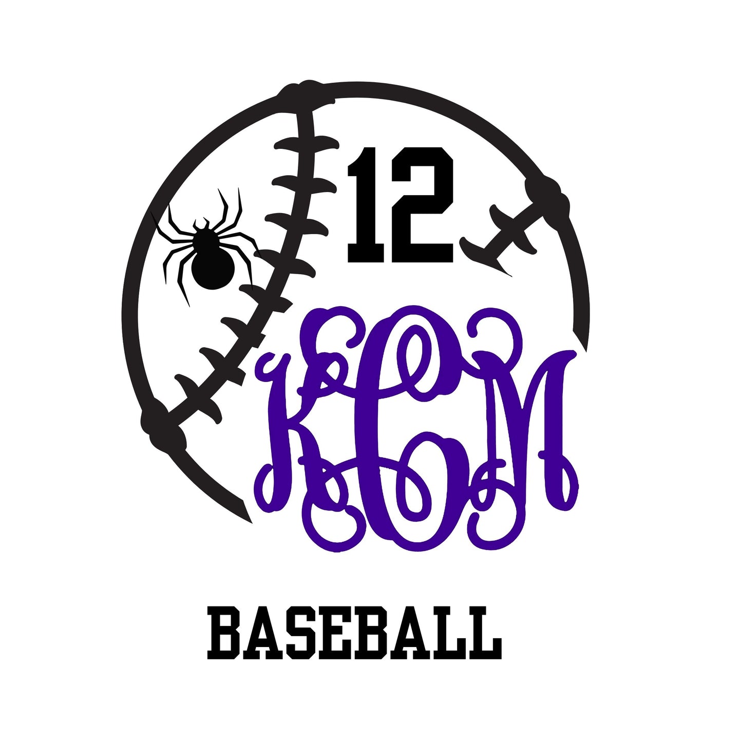 Custom Monogram Design for Your Favorite Sport Sports Vinyl Decal – Personalized Sports Decal