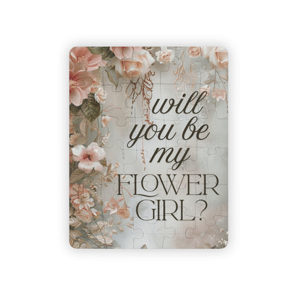 Flower Girl Proposal Kids Puzzle — "Will you be my Flower Girl?" 30-Piece Keepsake