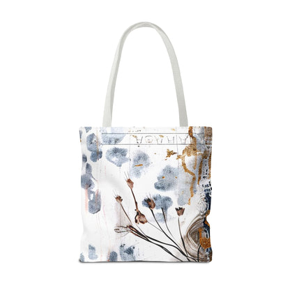 Floral Art Tote Bag - Daisies, Animal and Denim Print Stylish & Functional for Everyday Use