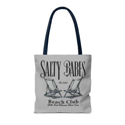 Salty Babes Beach Club Tote Bag – Perfect for Sun-Loving Women